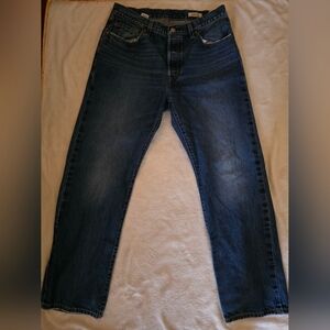 Levi's Dark Blue Straight Leg Jeans
